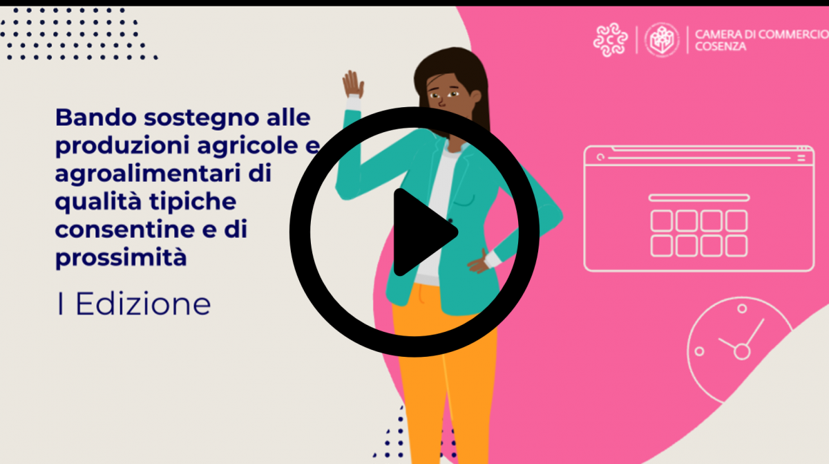 Bando sostegno delle produzioni agricole e agroalimentari di qualita’ tipiche cosentine e di prossimita’ - I Edizione