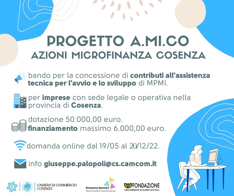 Sportello AMICO - Contributi per l'assistenza tecnica per l'avvio e lo sviluppo delle PMI
